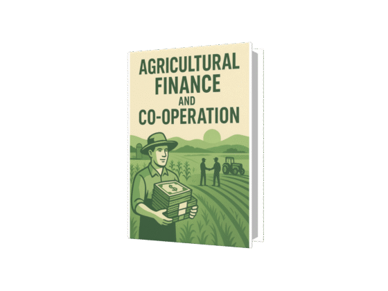 Agricultural Finance and Co-operation PDF Book Free Download - AgriMoon