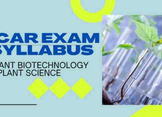 ICAR Exam Syllabus for Plant Science
