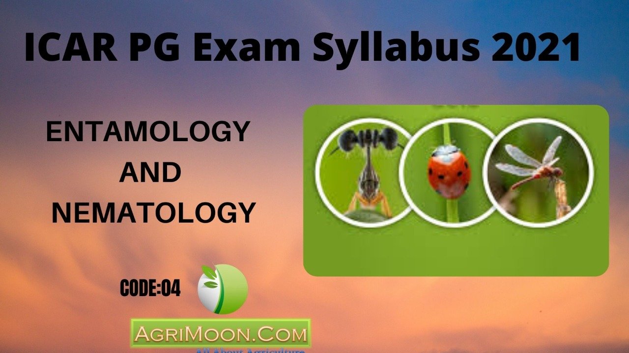 ICAR PG Exam Syllabus For Entomology And Nematology AgriMoon