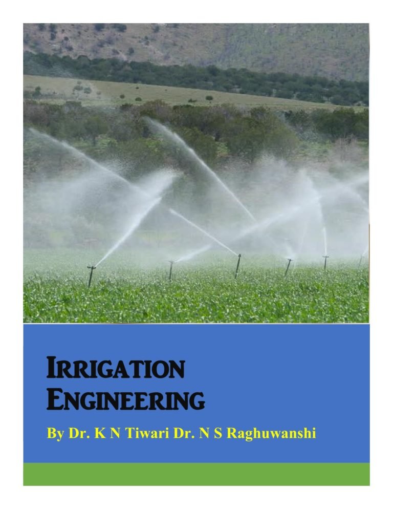 Irrigation Engineering ICAR ECourse PDF Book Free Download - AgriMoon