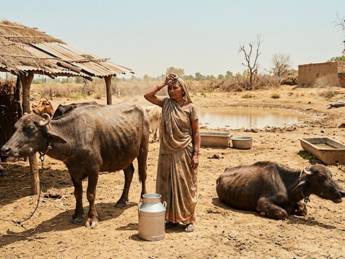 Heatwaves Threaten India’s Dairy Lifeline as Milk Production Faces Climate Pressure