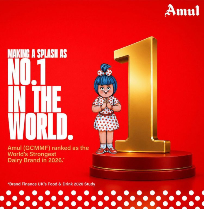 Amul Named World’s Strongest Dairy Brand as Brand Value Reaches $5 Billion