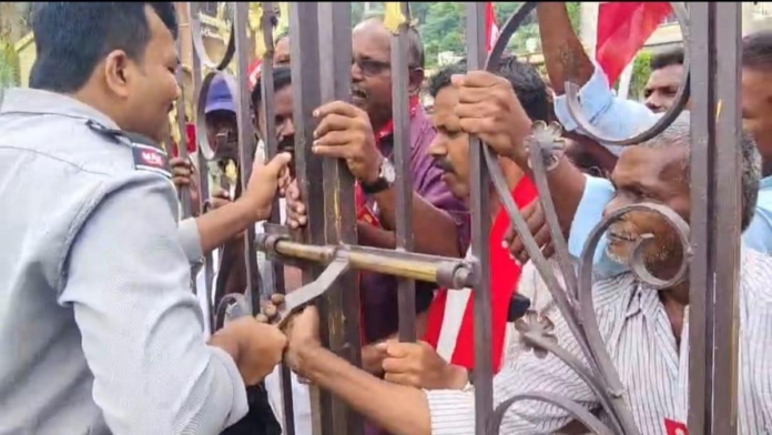 CPI(M) Protests Vijaya Dairy Milk Price Hike in Vijayawada