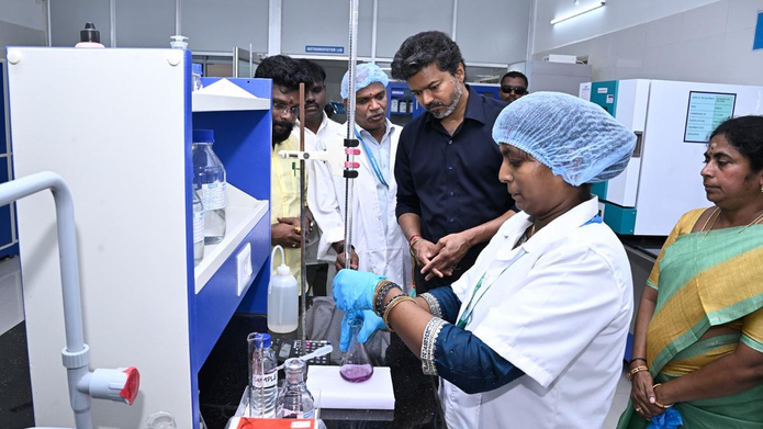 CM Vijay Inaugurates ₹2.23-Crore Aavin Laboratory Annexe at Madhavaram