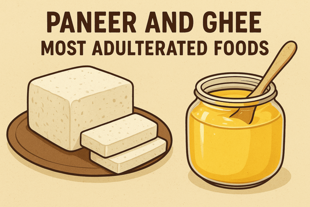 Paneer and ghee most adulterated foods