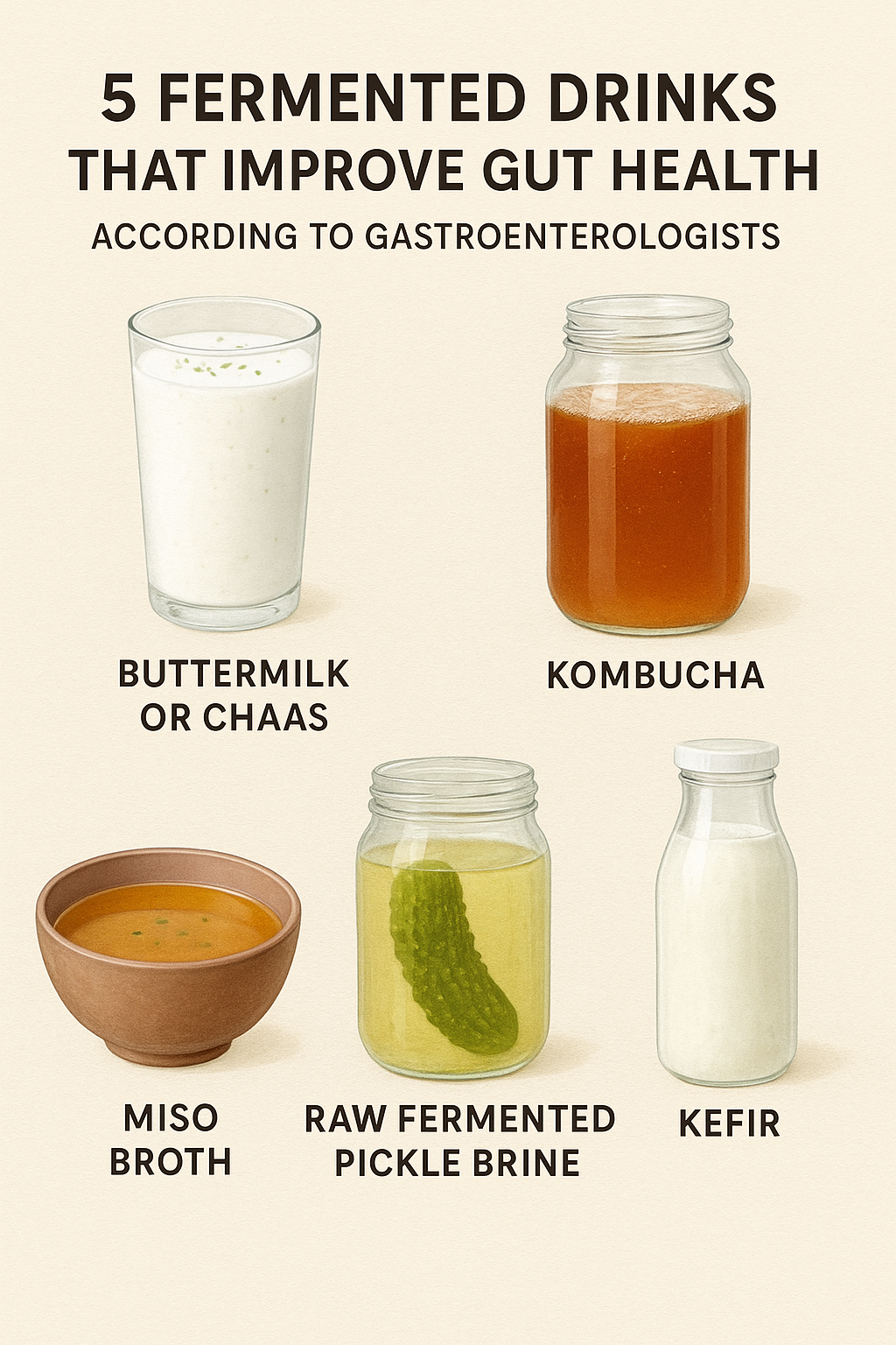 fermented drinks that improve gut health