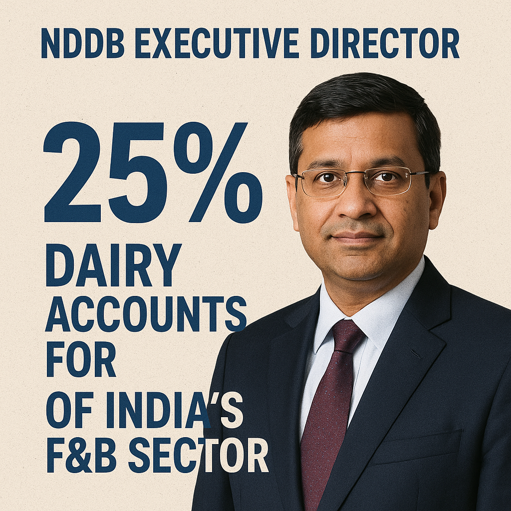 NDDB Executive Director: Dairy Accounts for 25% of India's F&B Sector
