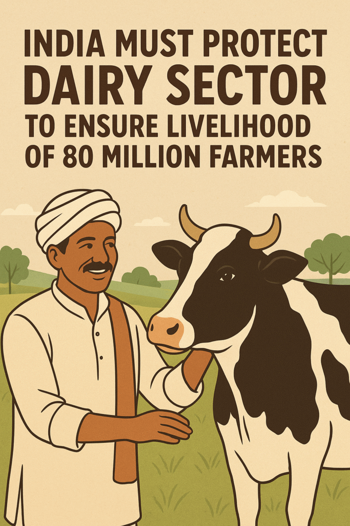 India must protect dairy sector to ensure livelihood of 80 million farmers