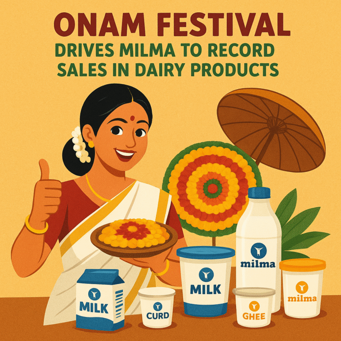 Onam Festival Drives Milma to Record Sales in Dairy Products