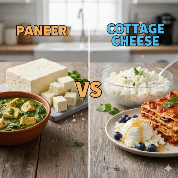 Paneer vs cottage