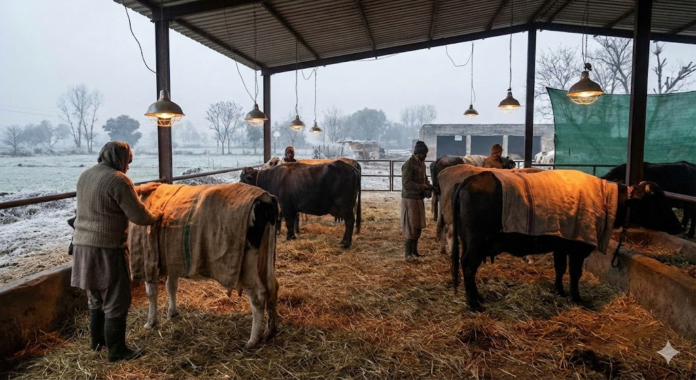 Cold Wave: GADVASU Issues Advisory to Protect Dairy Animals, Prevent Milk Loss